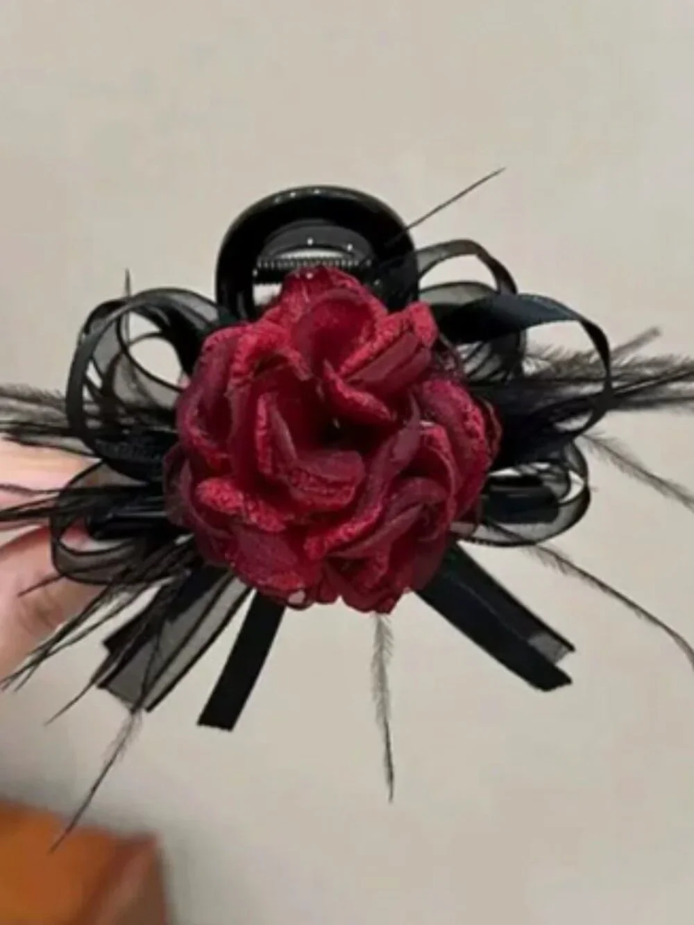 Women’s Oversized Satin Bow Hair Claw Clip